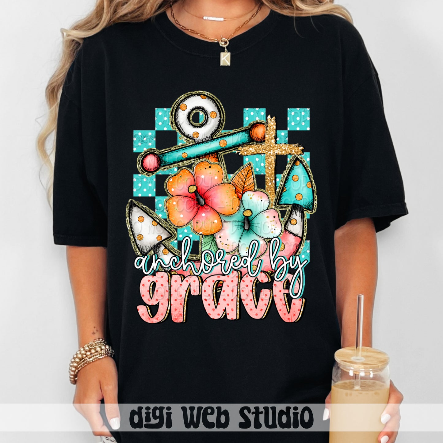 Anchored By Grace 1 - 2025 Digital PNG Design