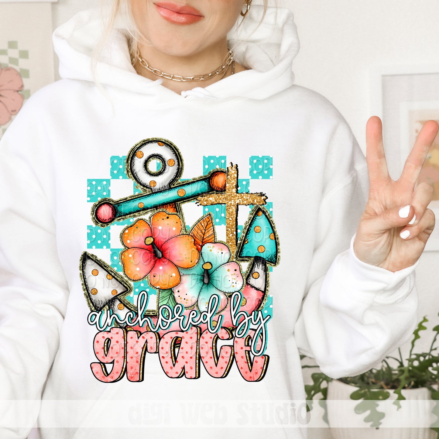 Anchored By Grace 1 - 2025 Digital PNG Design