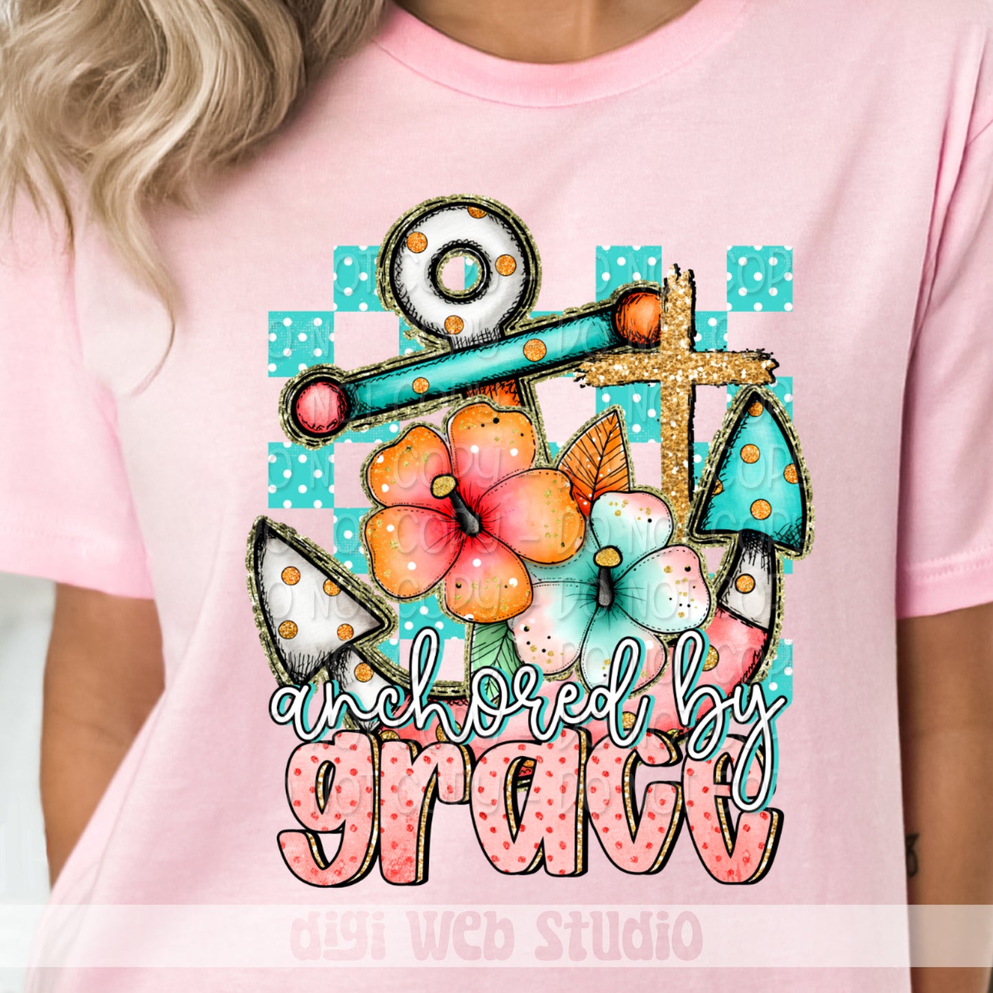 Anchored By Grace 1 - 2025 Digital PNG Design