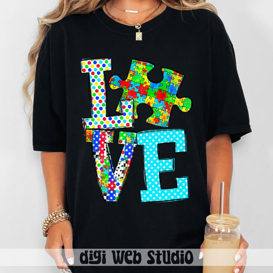 Autism Love 2 - 2025 Digital PNG Design