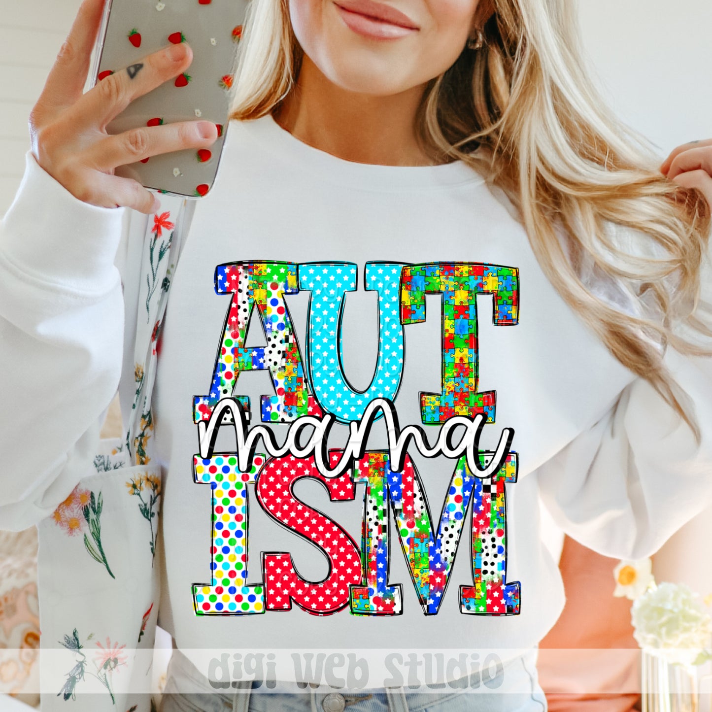 Autism Mama 1 - 2025 Digital PNG Design