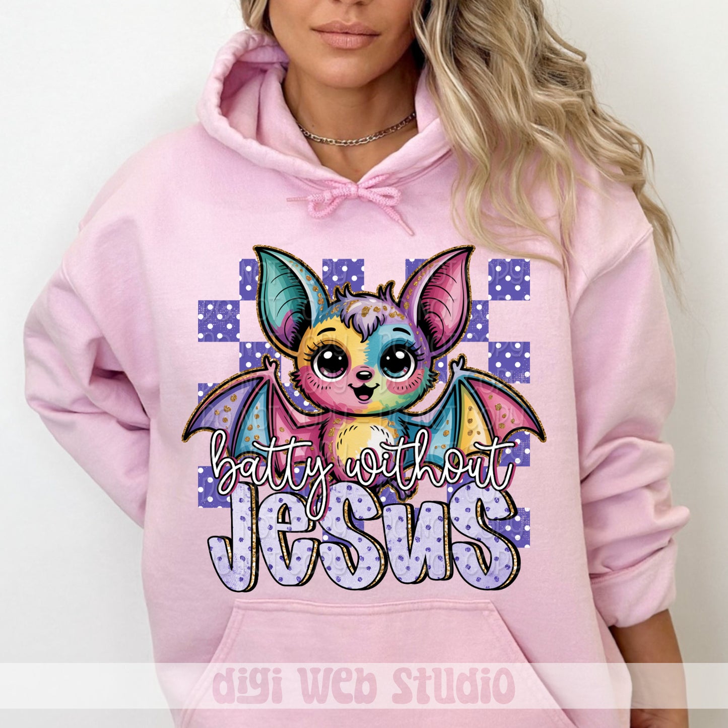 Batty Without Jesus 1 - 2025 Digital PNG Design