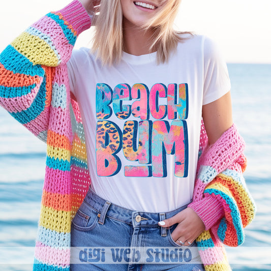 Beach Bum 1 - 2025 Digital PNG Design