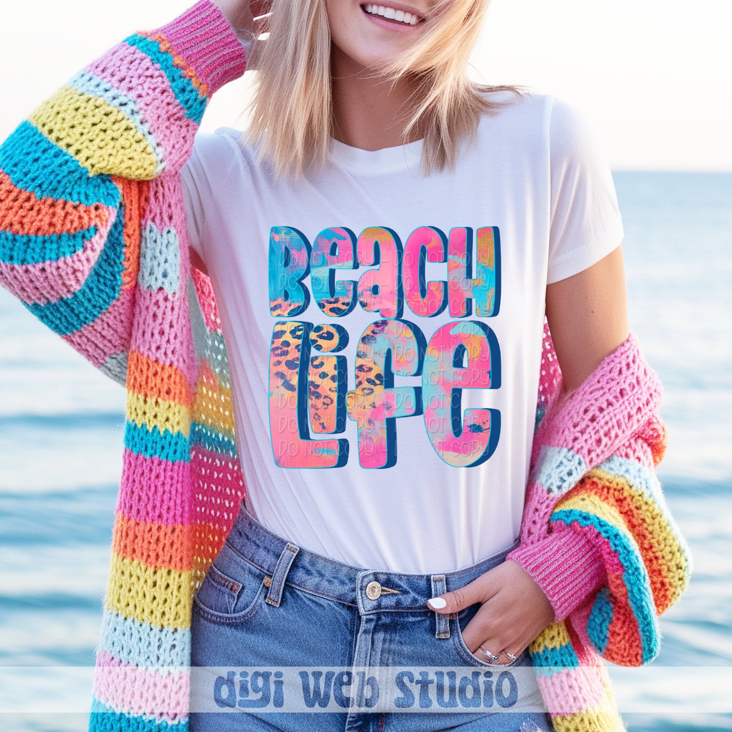 Beach Life 1 - 2025 Digital PNG Design