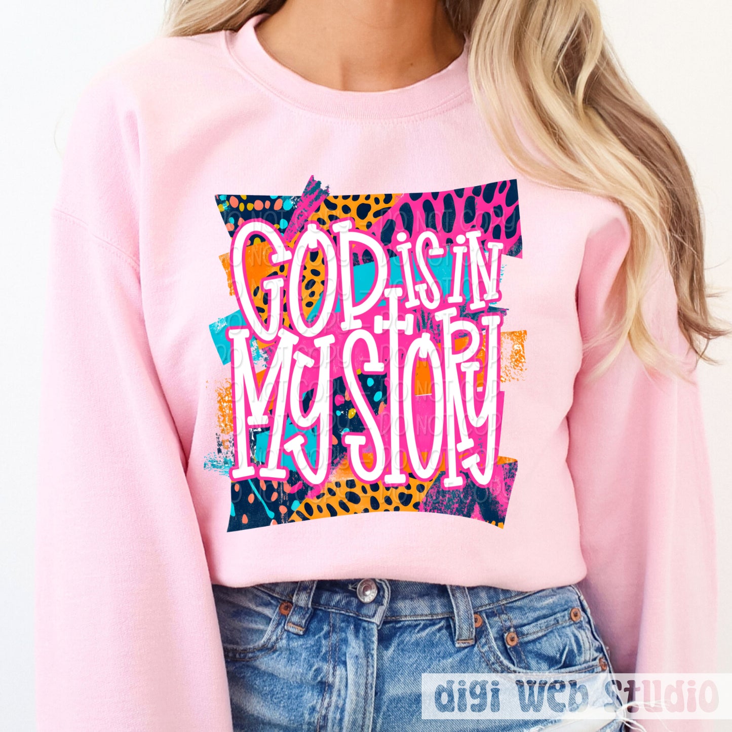 Bright Splash God Is In My Story 1 - 2025 Digital PNG Design