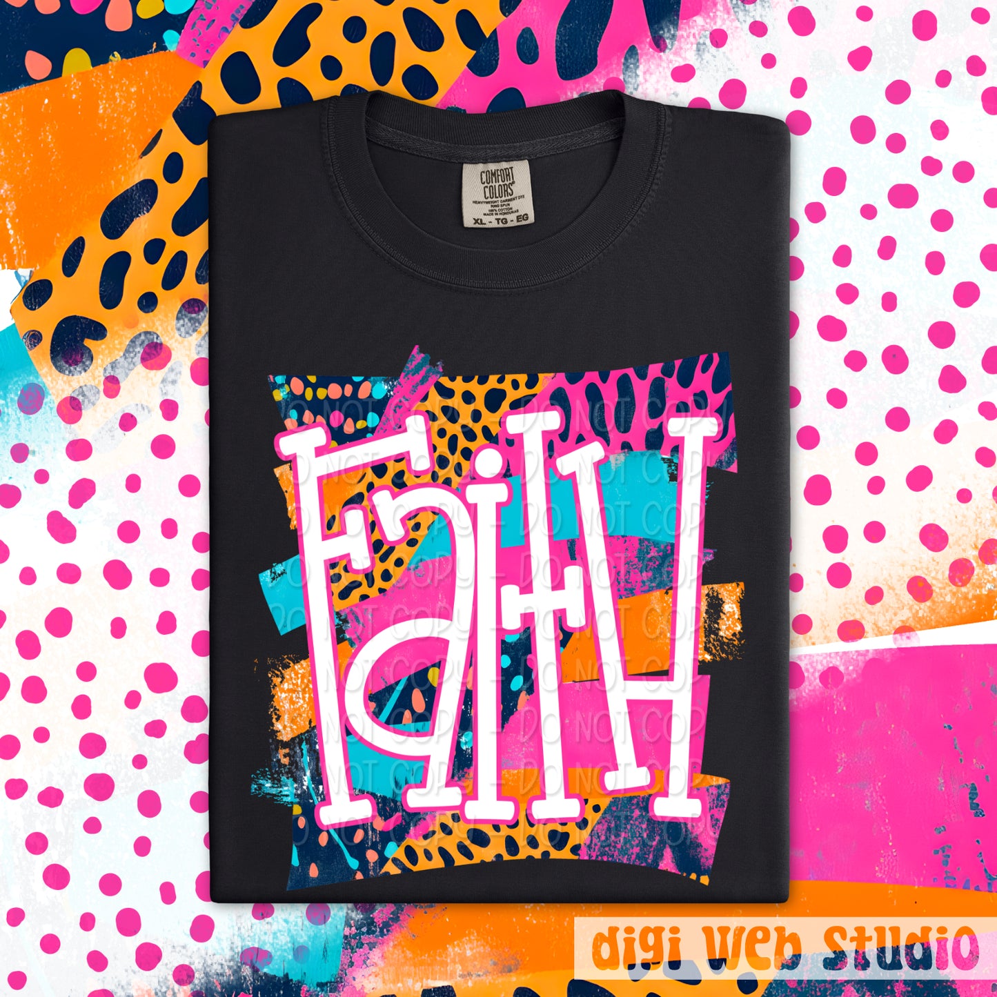 Bright Splash Faith 1 - 2025 Digital PNG Design