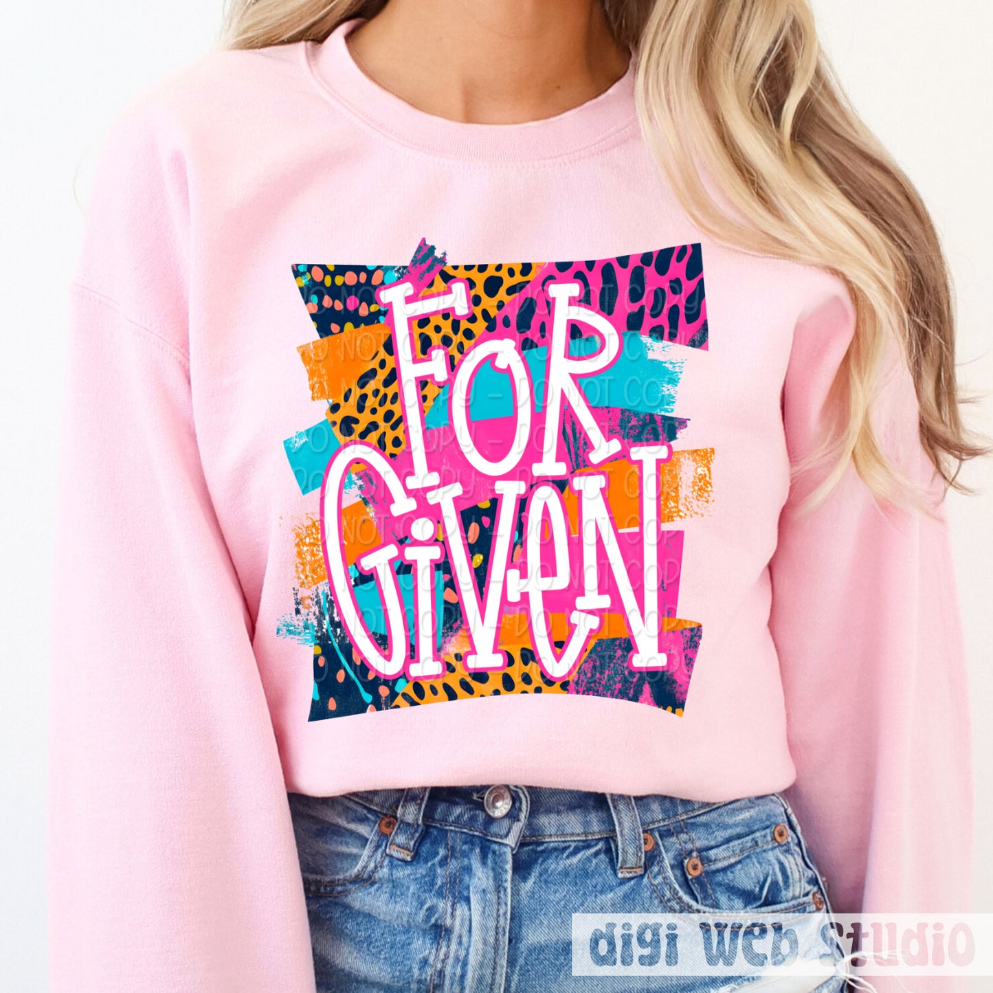 Bright Splash Forgiven 1 - 2025 Digital PNG Design