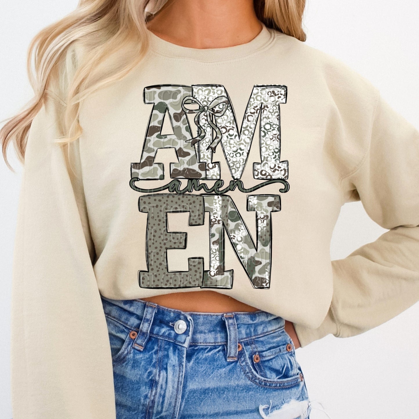Camo Amen 1 - 2025 Digital PNG Design
