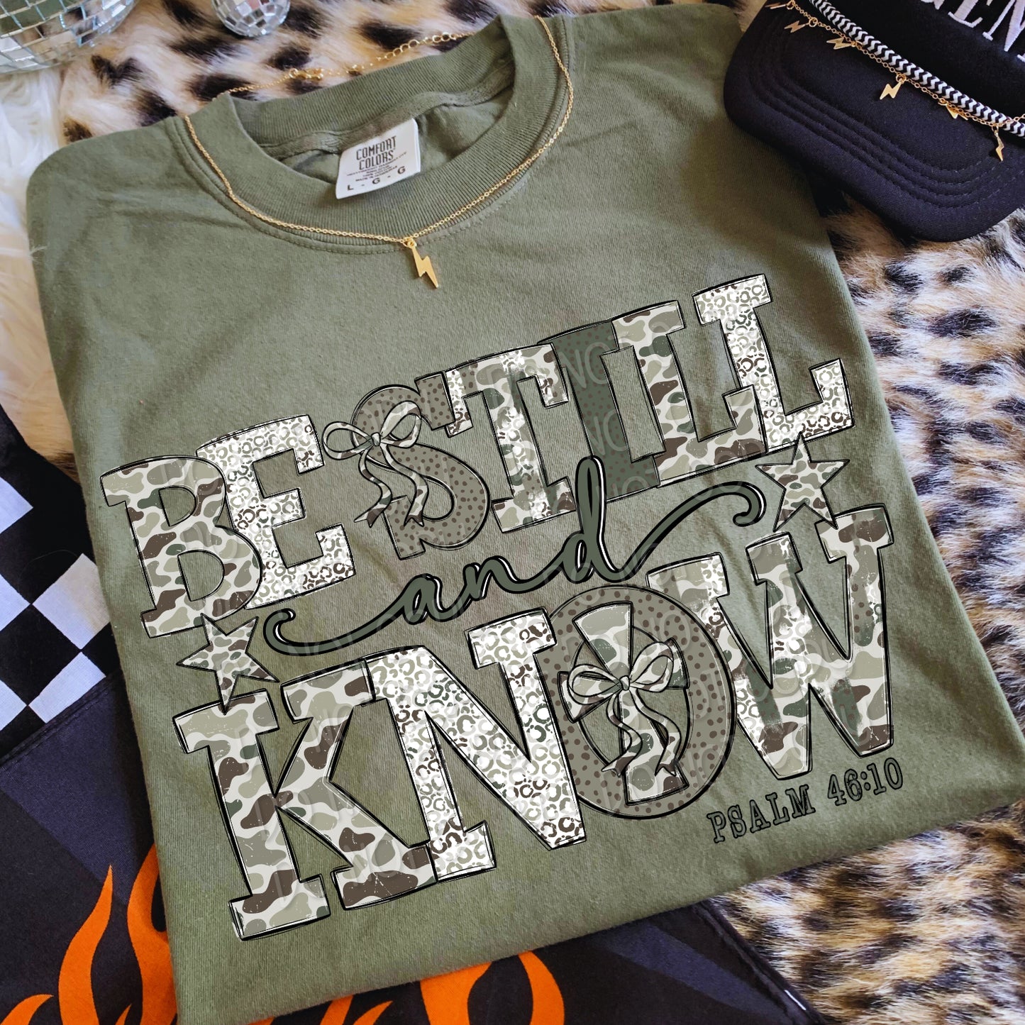 Camo Be Still and Know 1 - 2025 Digital PNG Design