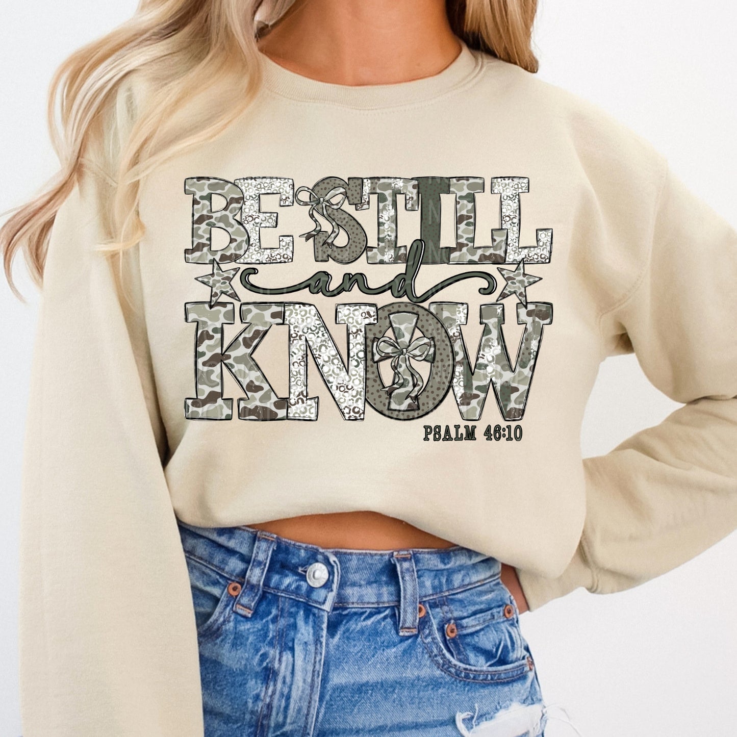 Camo Be Still and Know 1 - 2025 Digital PNG Design