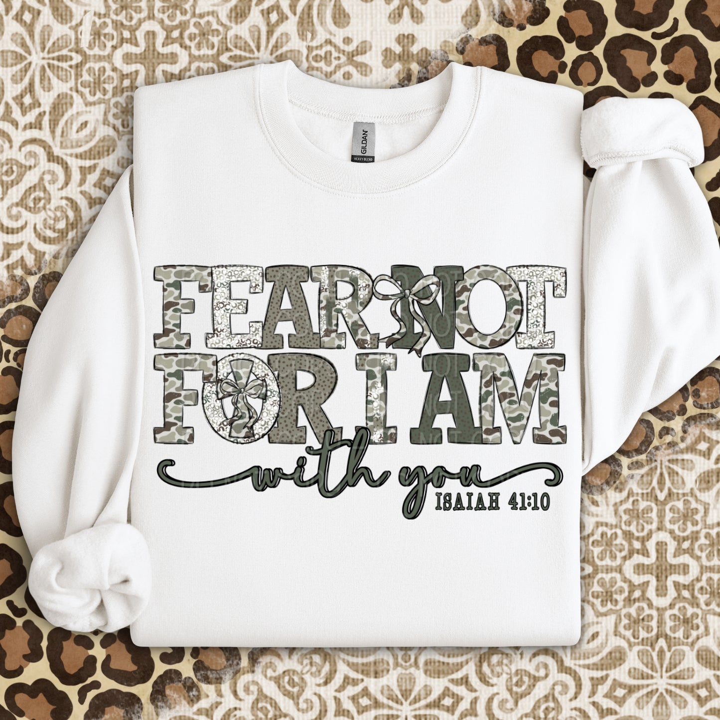 Camo Fear Not For I Am With You 1 - 2025 Digital PNG Design
