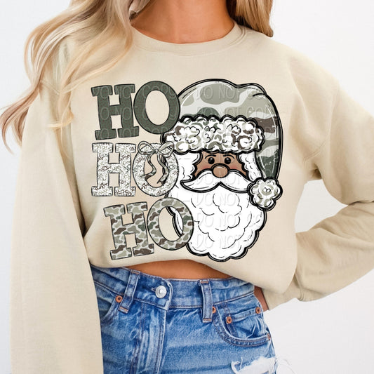 Camo Ho Ho Ho Santa 2 - 2025 Digital PNG Design