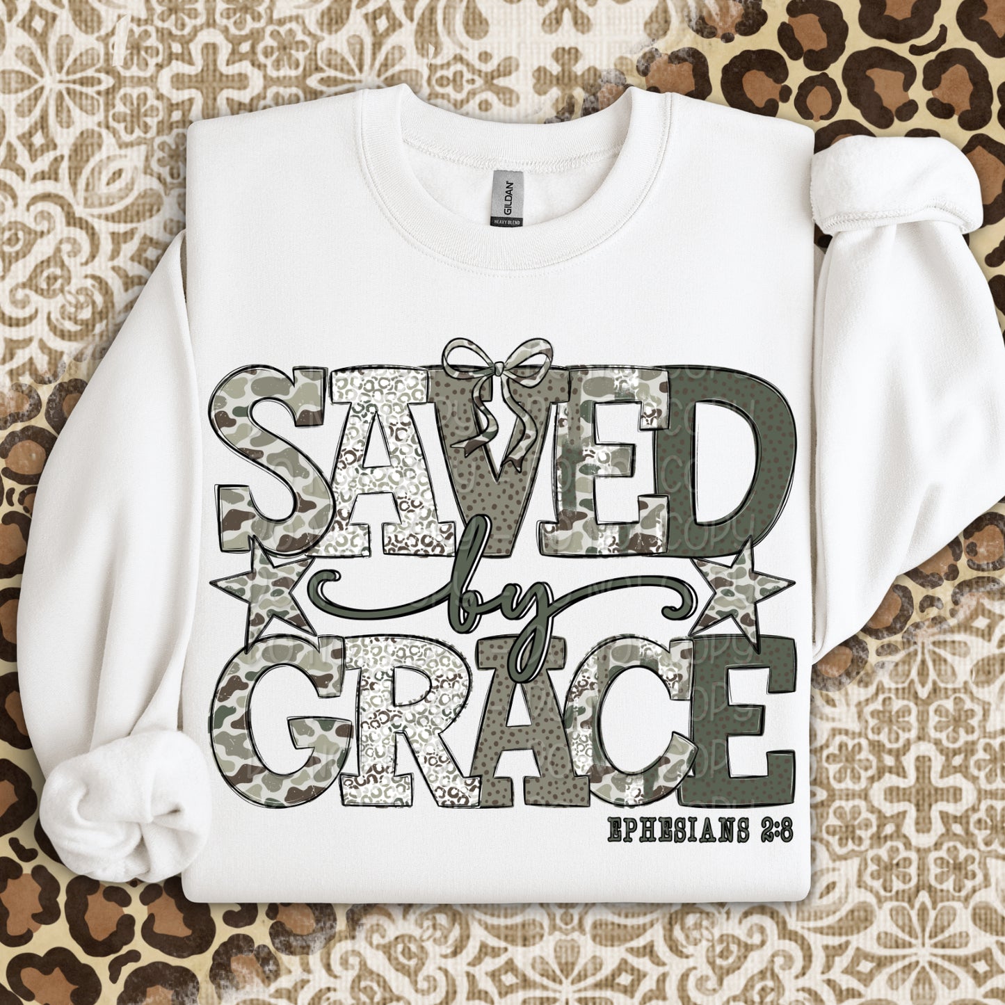 Camo Saved by Grace 1 - 2025 Digital PNG Design