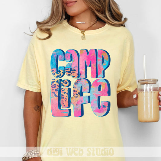 Camp Life 1 - 2025 Digital PNG Design