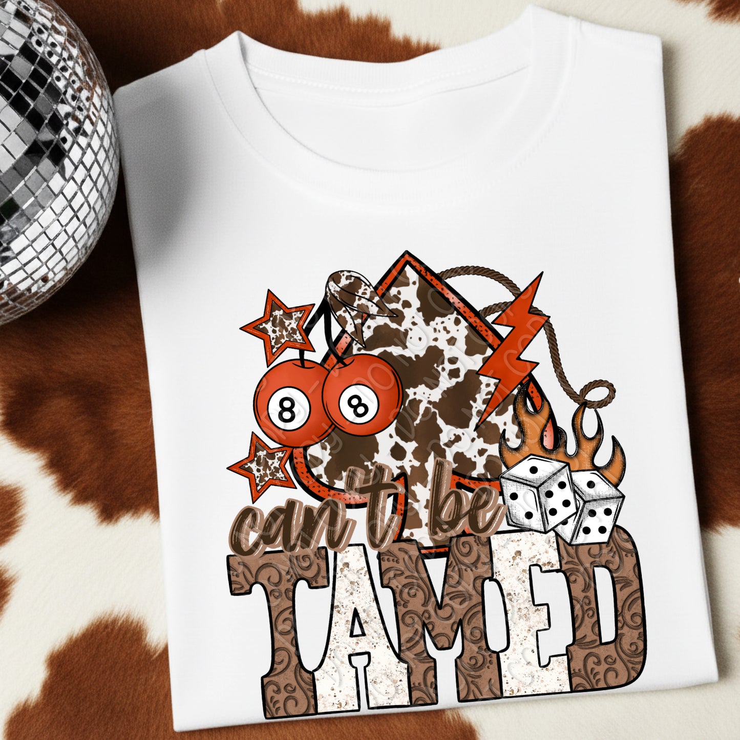 Can't Be Tamed 1 - 2026 Digital PNG Design