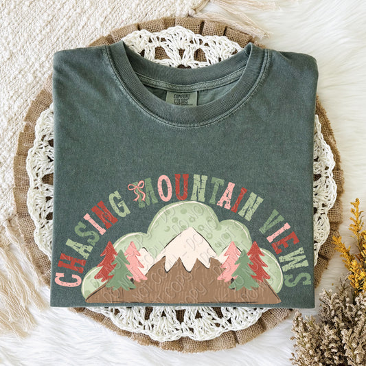 Chasing Mountain Views 1 - 2026 Digital PNG Design