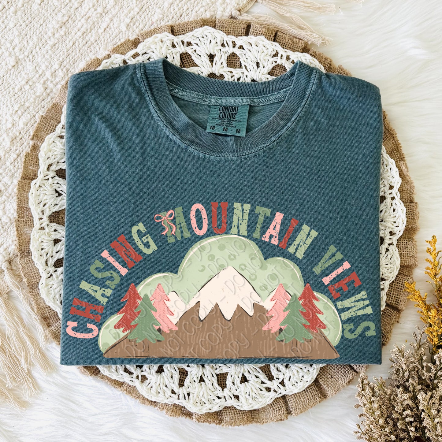 Chasing Mountain Views 1 - 2026 Digital PNG Design