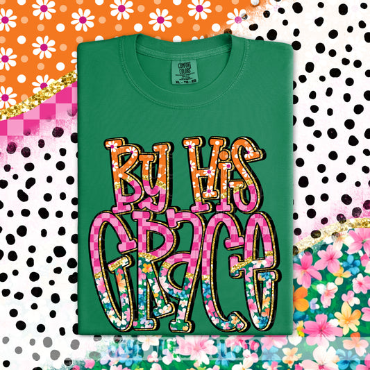 Colorful By His Grace 1 - 2025 Digital PNG Design