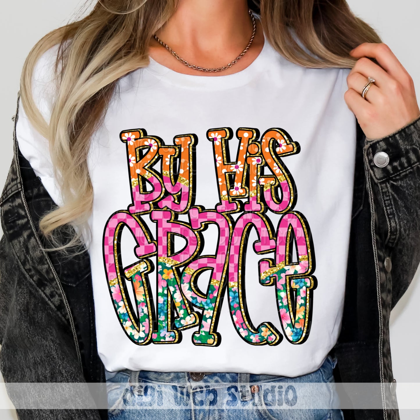 Colorful By His Grace 1 - 2025 Digital PNG Design