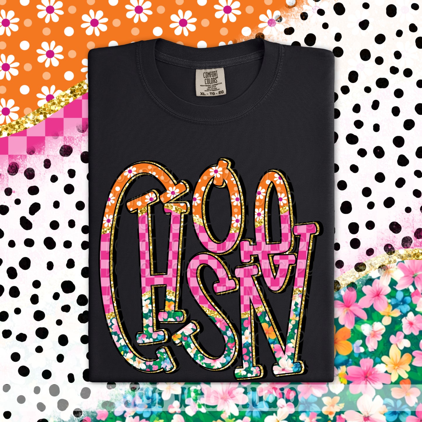 Colorful Chosen 1 - 2025 Digital PNG Design