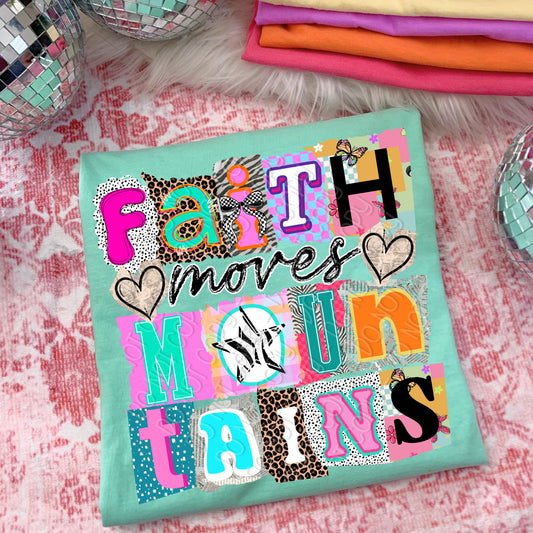 Faith Moves Mountains 1 - 2026 Digital PNG Design