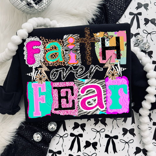 Faith Over Fear 1 - 2026 Digital PNG Design