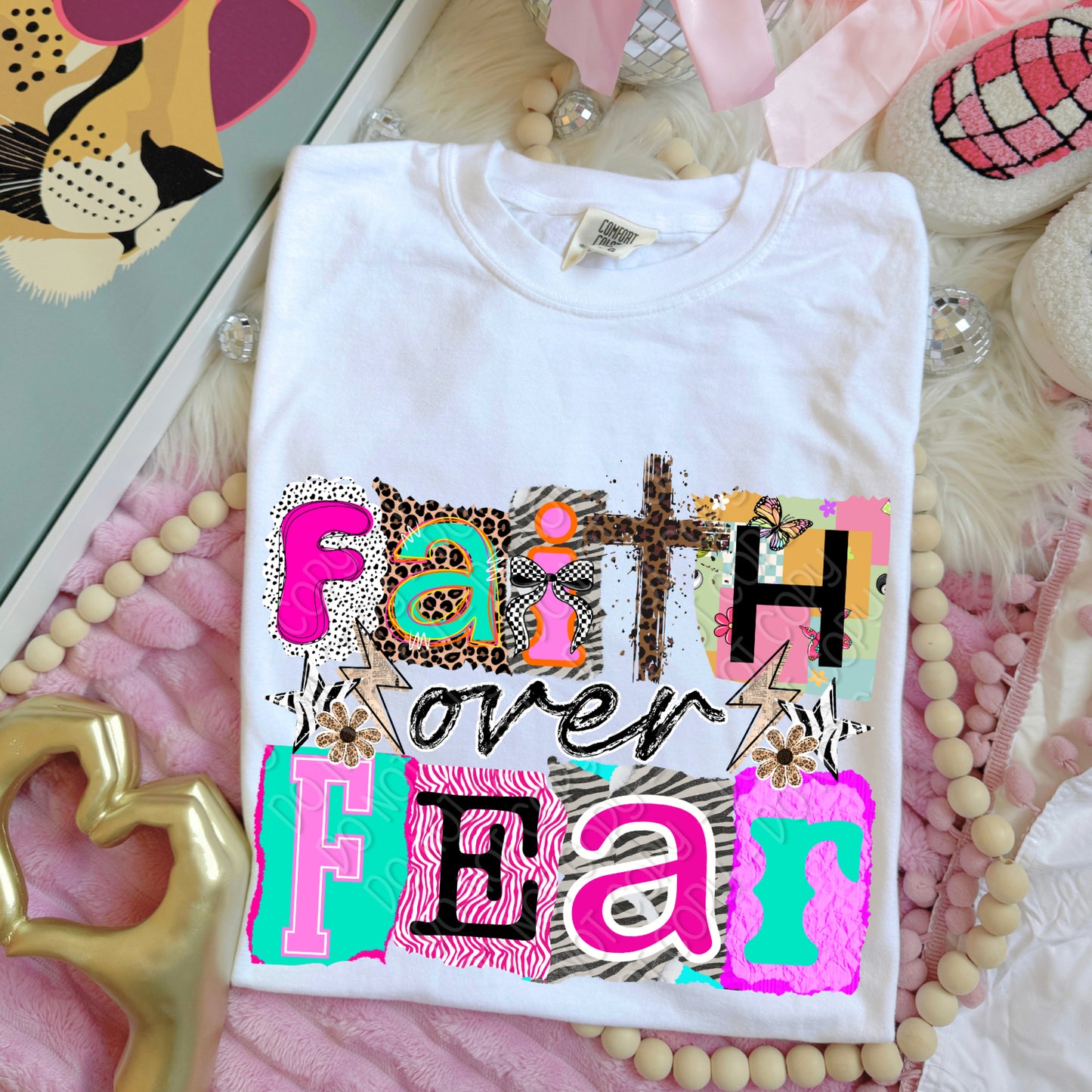 Faith Over Fear 1 - 2026 Digital PNG Design