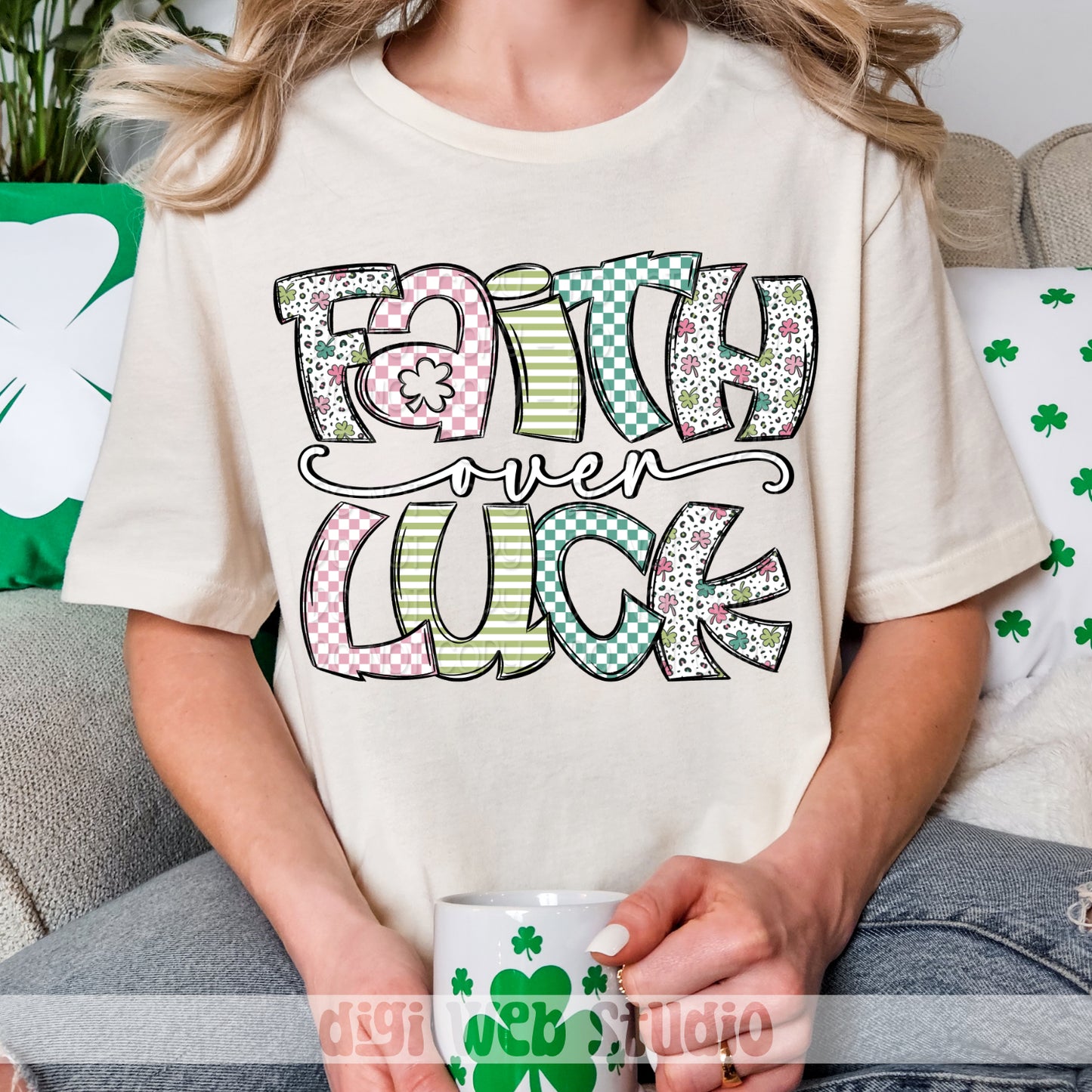 Faith Over Luck 1 - 2025 Digital PNG Design