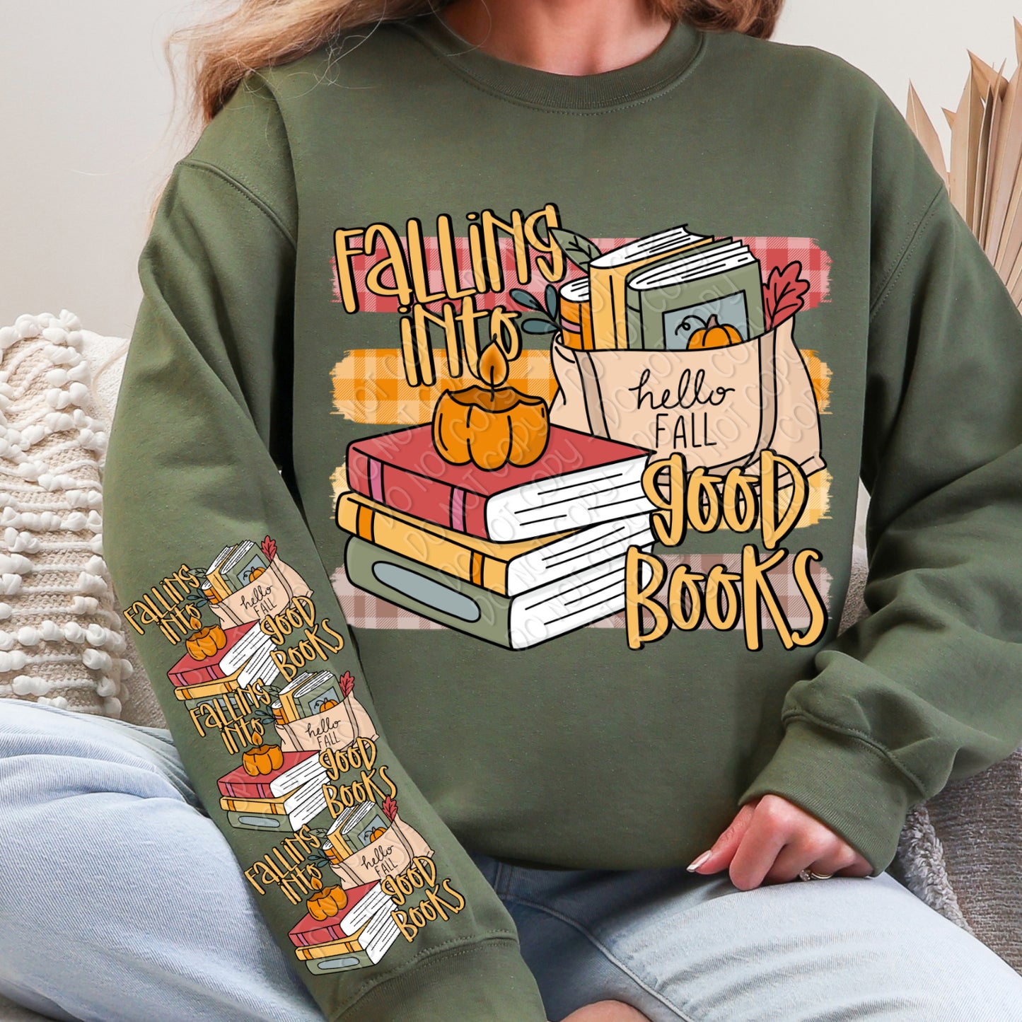 Falling Into Good Books 1 - 2026 Digital PNG Design w/ Sleeve