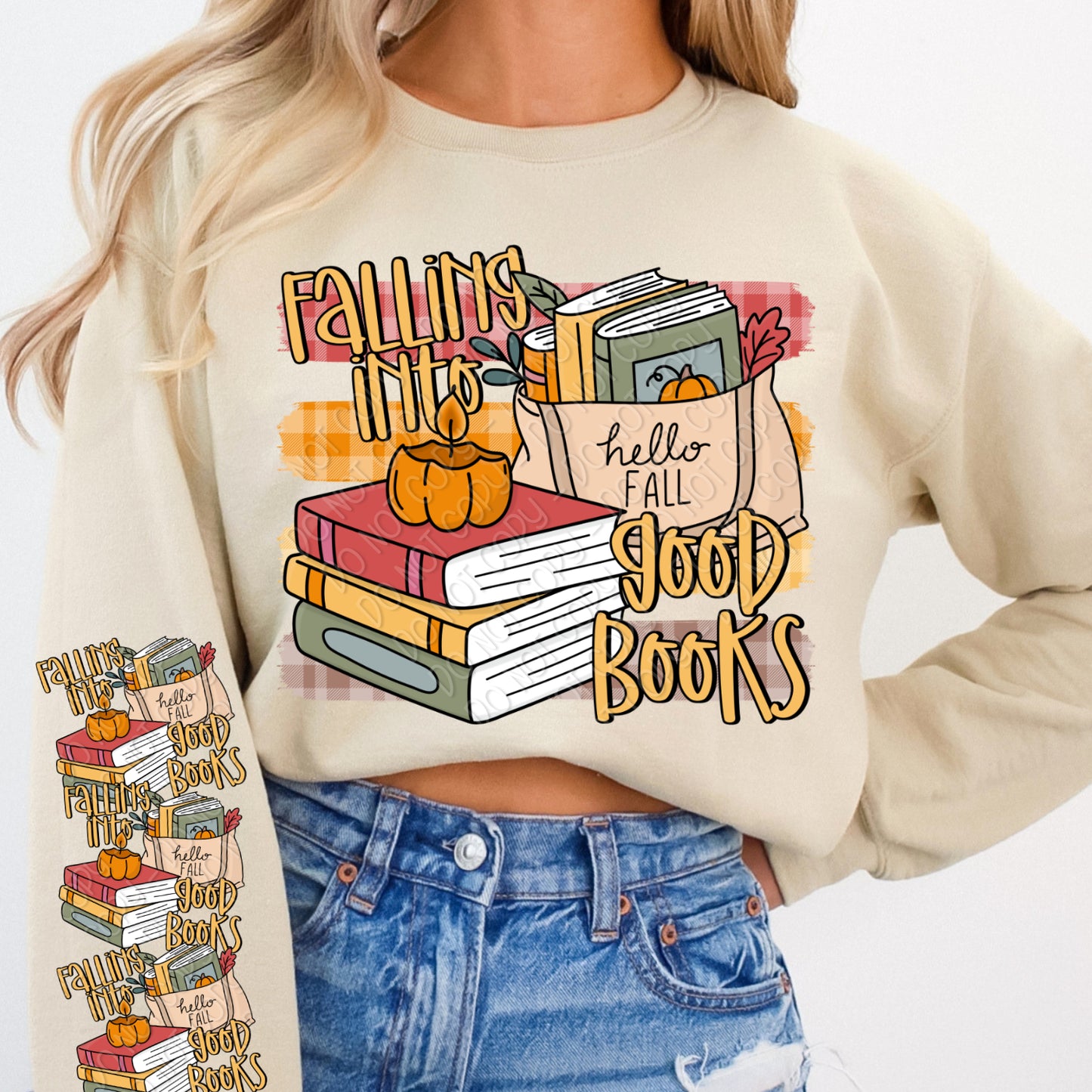 Falling Into Good Books 1 - 2026 Digital PNG Design w/ Sleeve