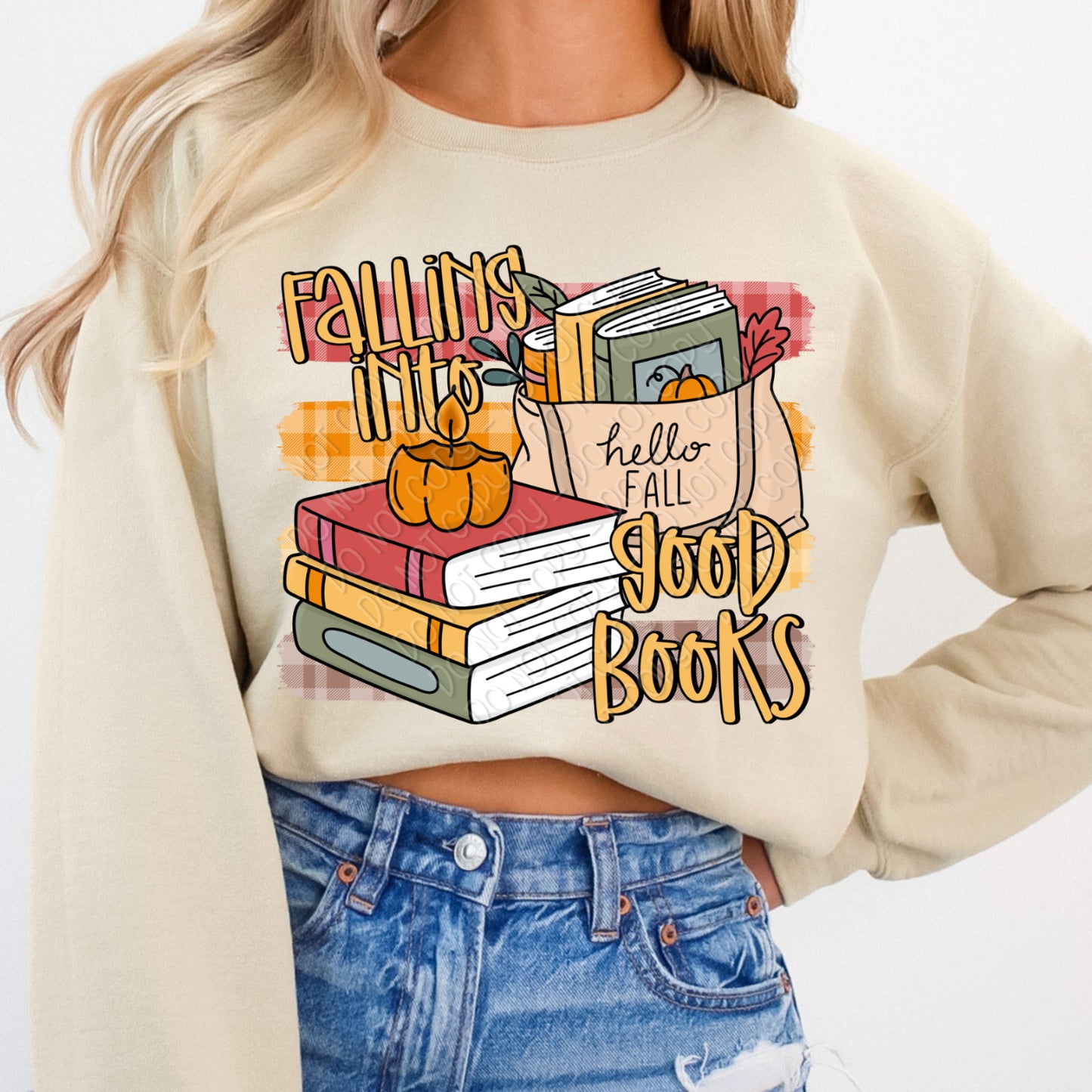 Falling Into Good Books 1 - 2026 Digital PNG Design w/ Sleeve