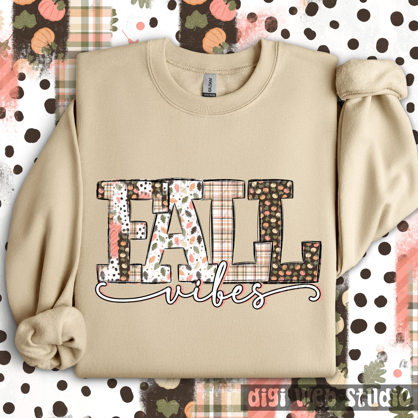 Fall Vibes 1 - 2025 Digital PNG Design