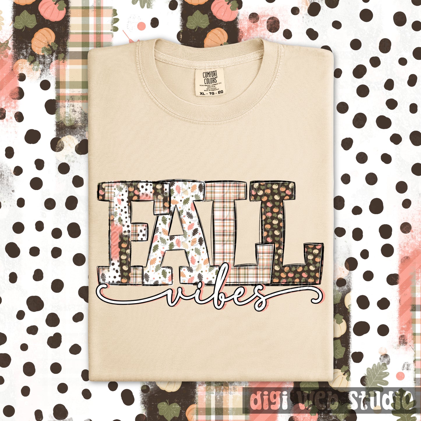 Fall Vibes 1 - 2025 Digital PNG Design