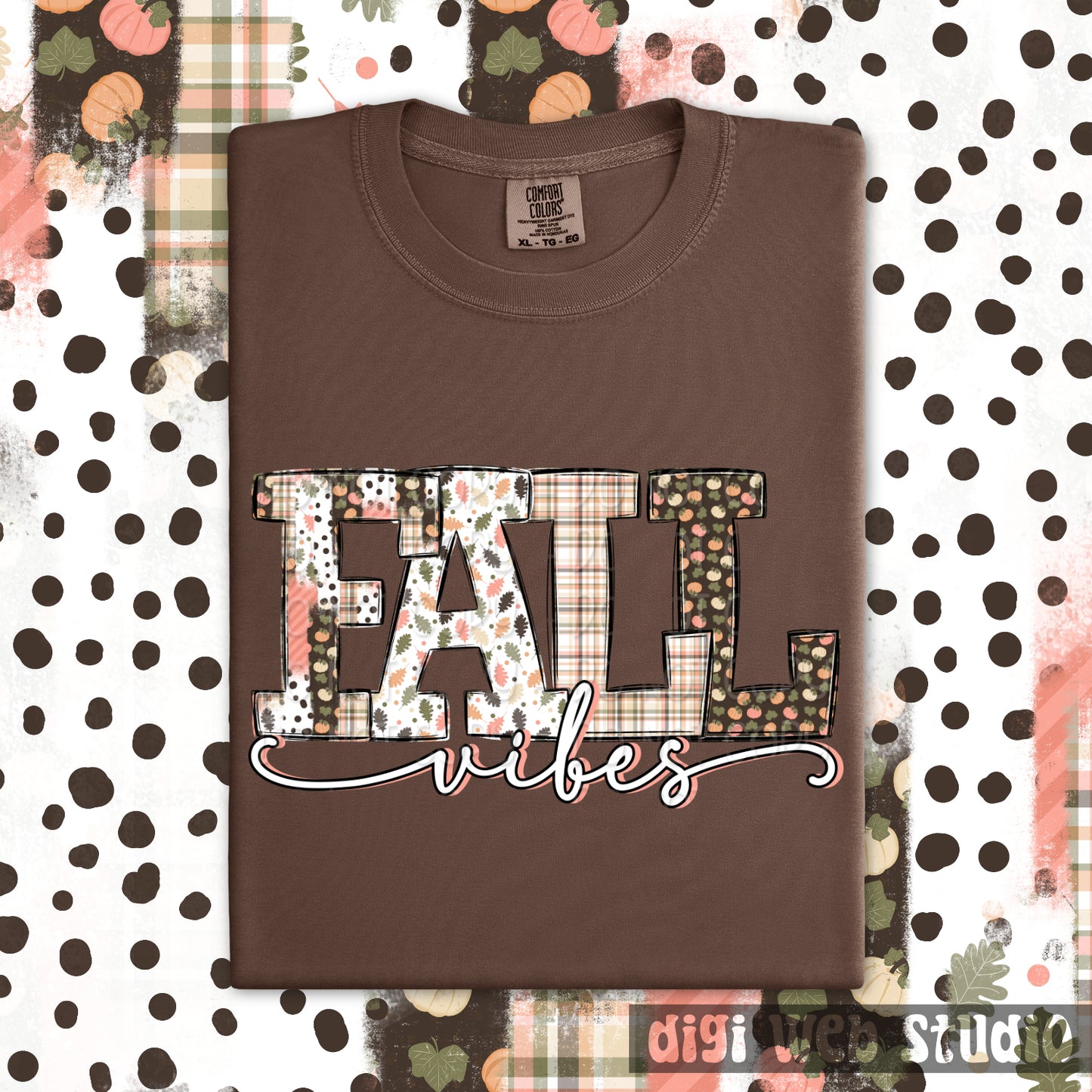 Fall Vibes 1 - 2025 Digital PNG Design