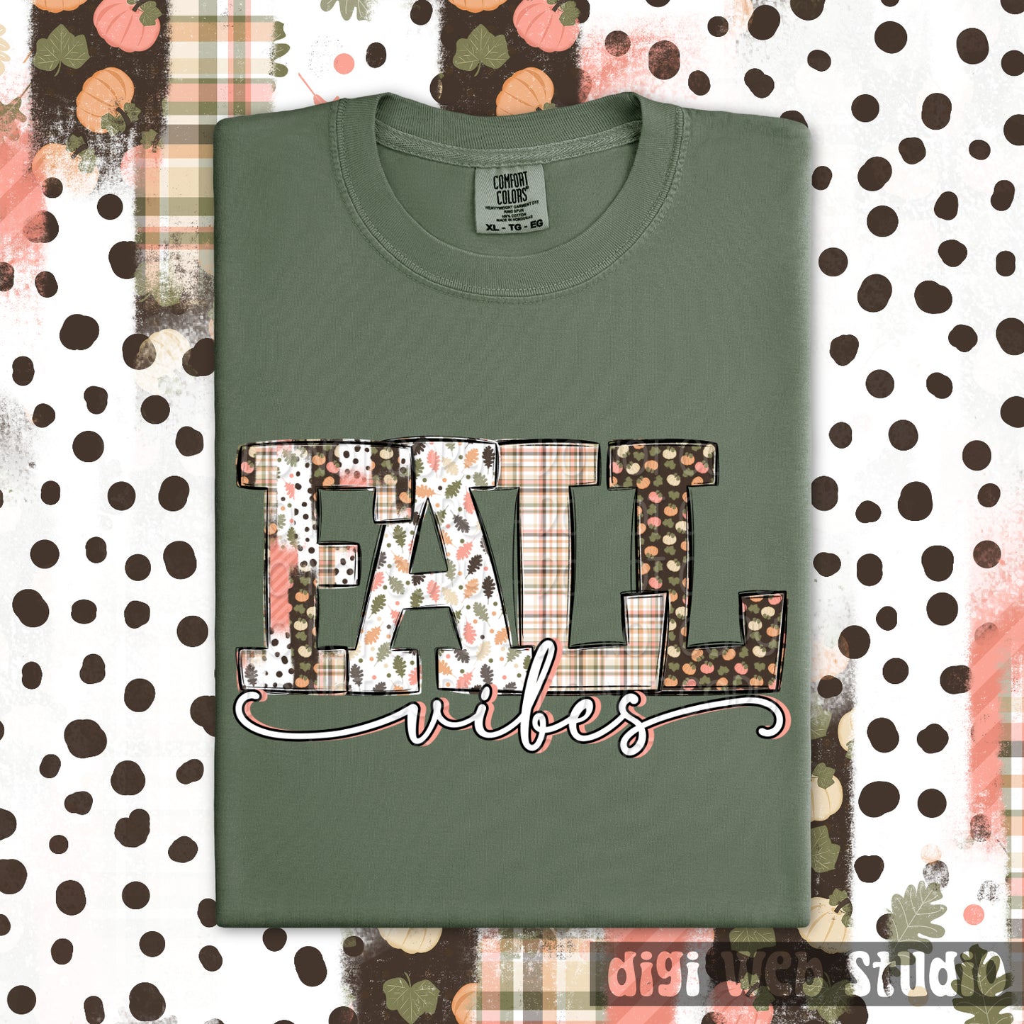 Fall Vibes 1 - 2025 Digital PNG Design