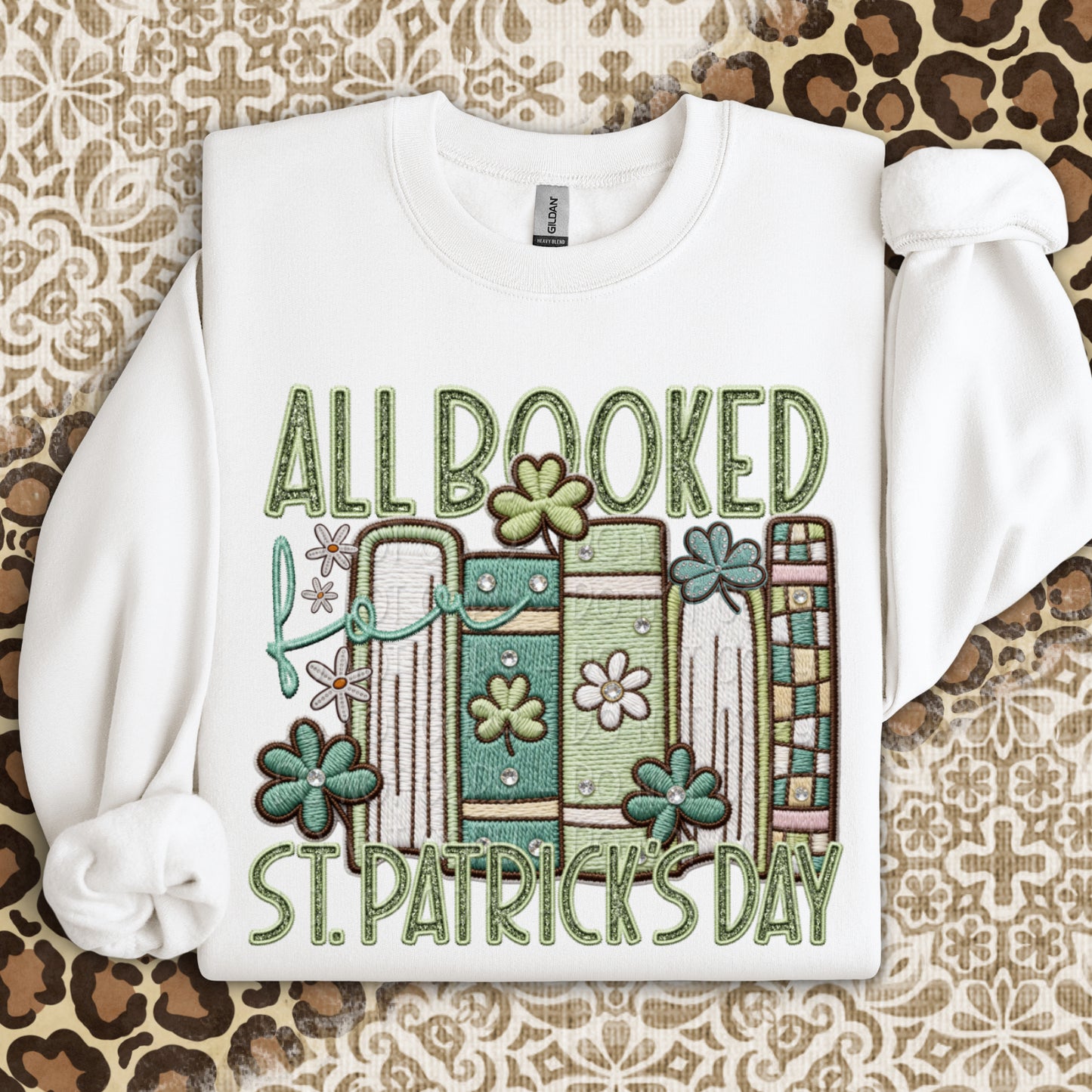 Faux Embroidery All Booked For St. Patrick's Day 1 - Digital PNG Design