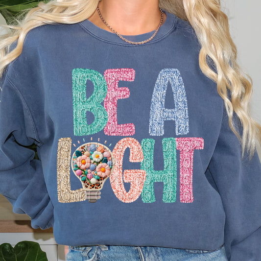 Faux Yarn Be A Light 1 - 2025 Digital PNG Design