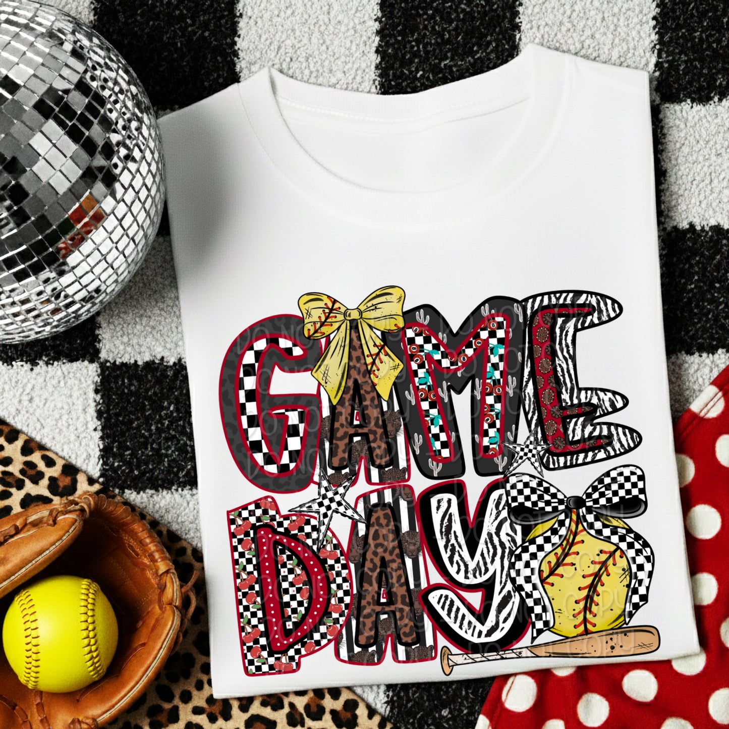 Game Day Softball 1 - Digital PNG Design
