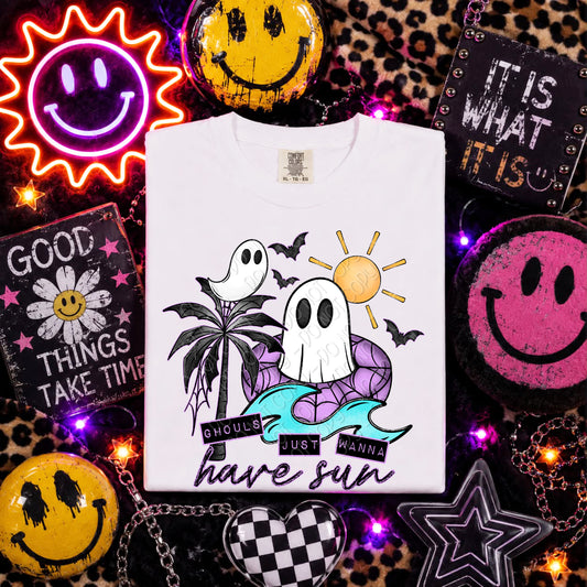 Ghouls Just Wanna Have Sun 1 - 2026 Digital PNG Design