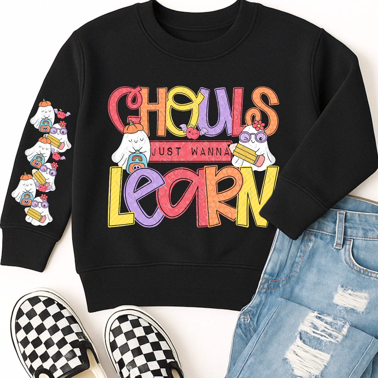 Ghouls Just Wanna Learn 1 - 2026 Digital PNG Design w/ Sleeve