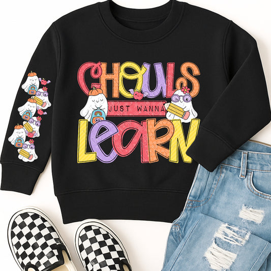 Ghouls Just Wanna Learn 1 - 2026 Digital PNG Design w/ Sleeve