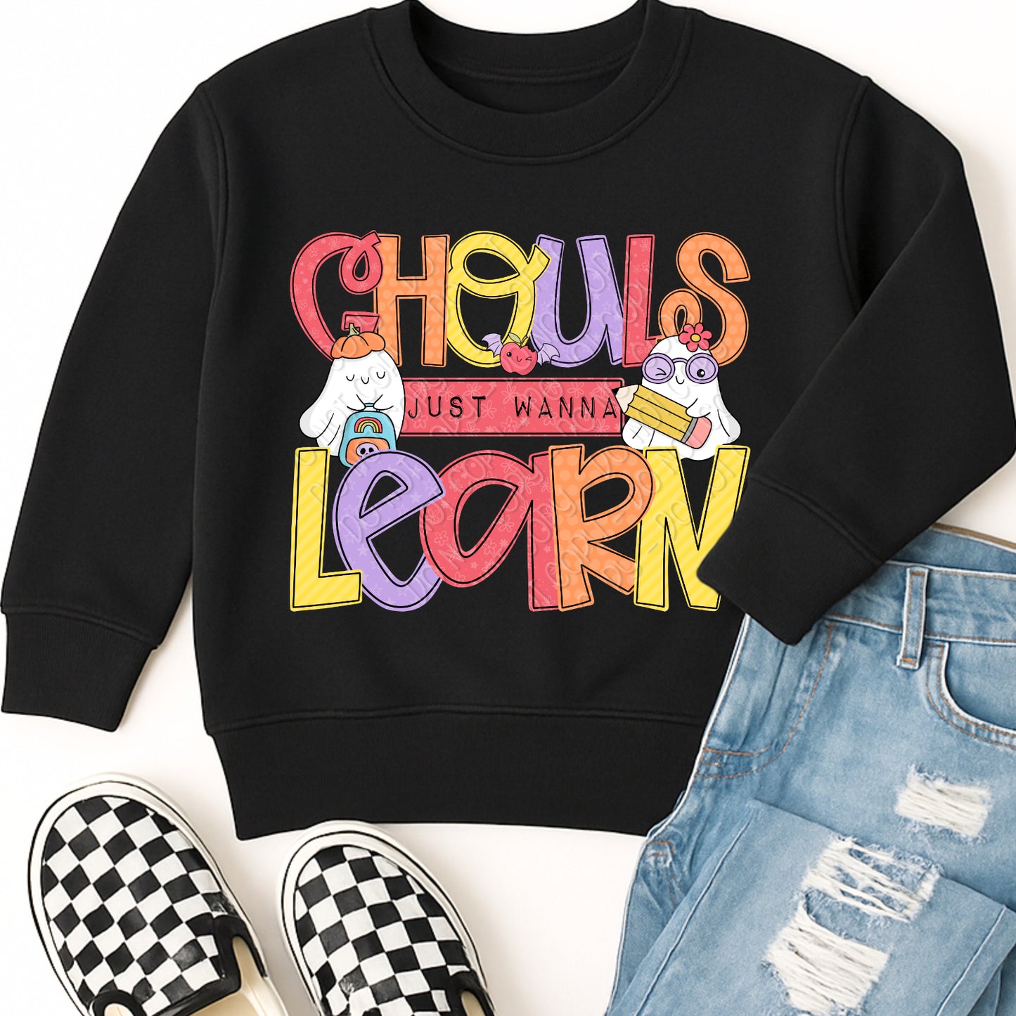 Ghouls Just Wanna Learn 1 - 2026 Digital PNG Design w/ Sleeve