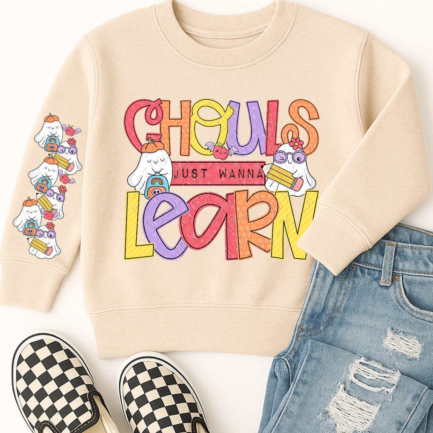Ghouls Just Wanna Learn 1 - 2026 Digital PNG Design w/ Sleeve