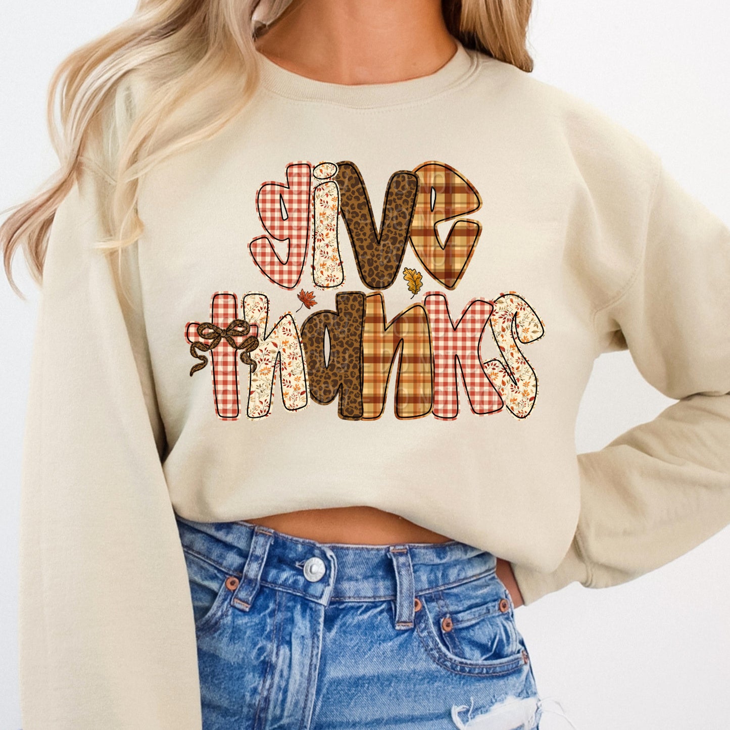 Give Thanks 1 - 2025 Digital PNG Design