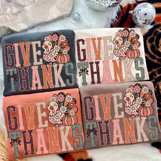 Give Thanks 2 - 2025 Digital PNG Design