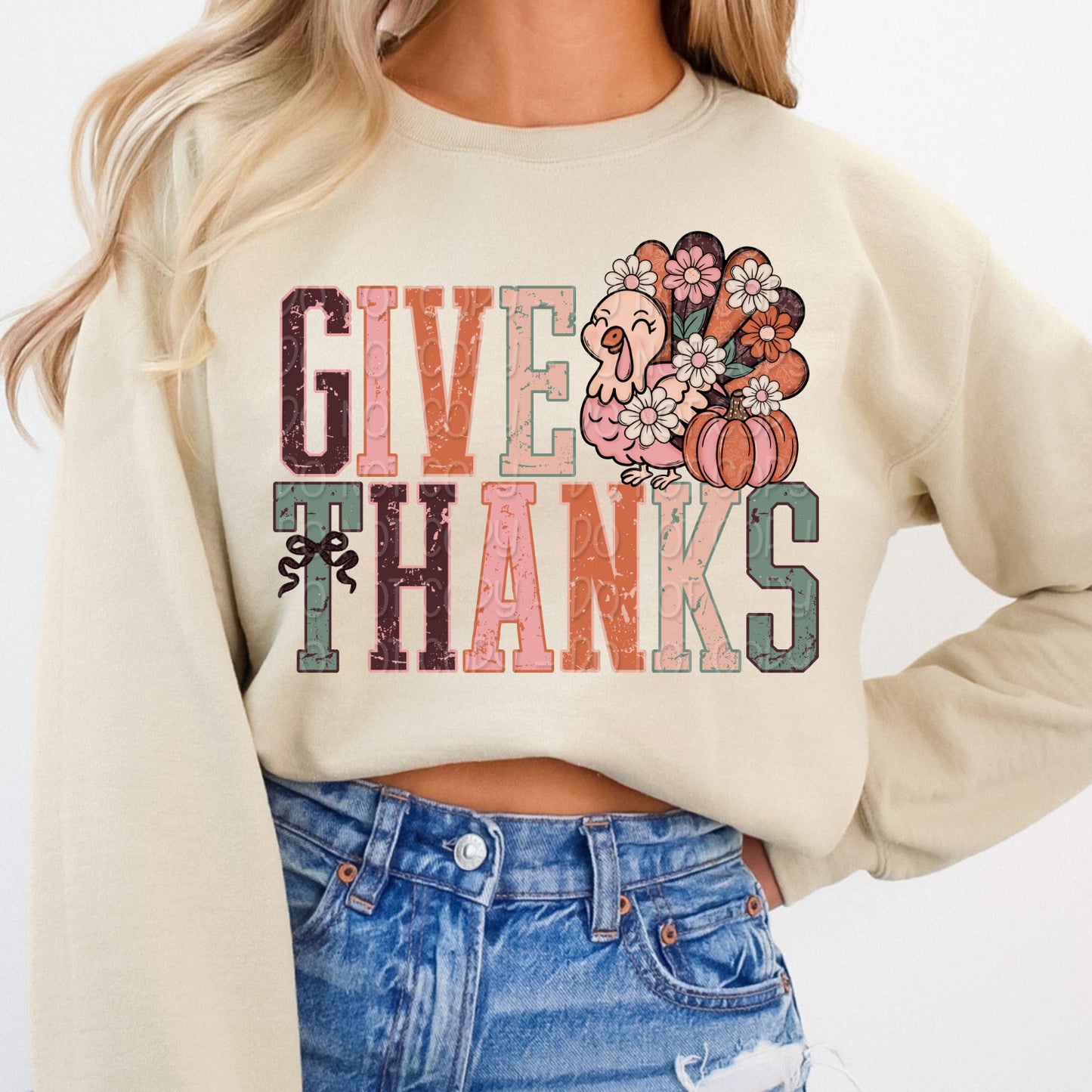 Give Thanks 2 - 2025 Digital PNG Design