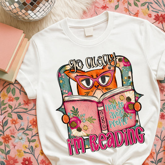 Go Away I'm Reading 1 - 2026 Digital PNG Design