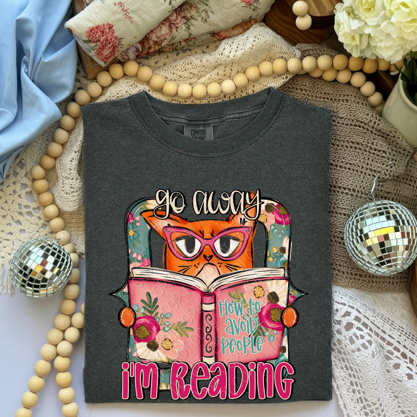 Go Away I'm Reading 1 - 2026 Digital PNG Design