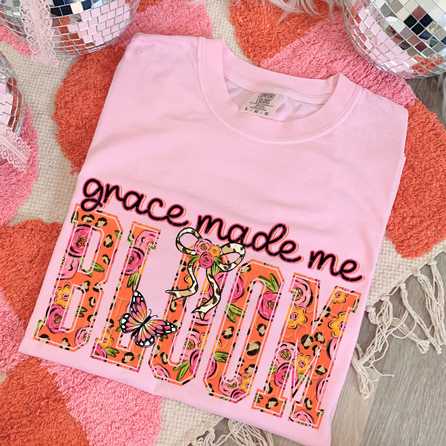 Grace Made Me Bloom 1 - Digital PNG Design