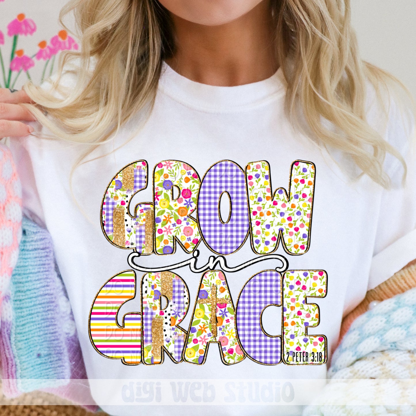 Grow In Grace 1 - 2025 Digital PNG Design